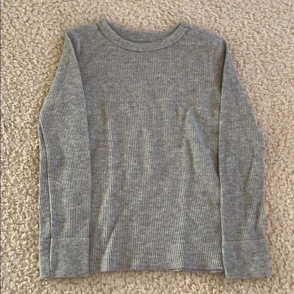 gray long sleeve boys tee